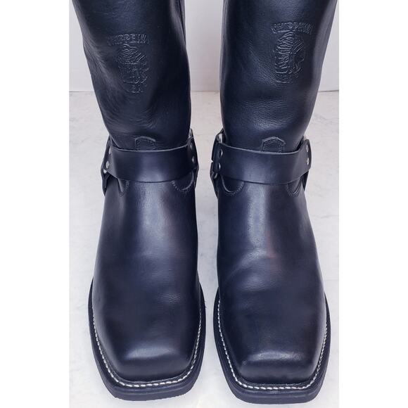 CHIPPEWA Harness Motorcycle Biker Boots 12" Black 27868 Men's Size 13EE in EUC - Picture 8 of 15